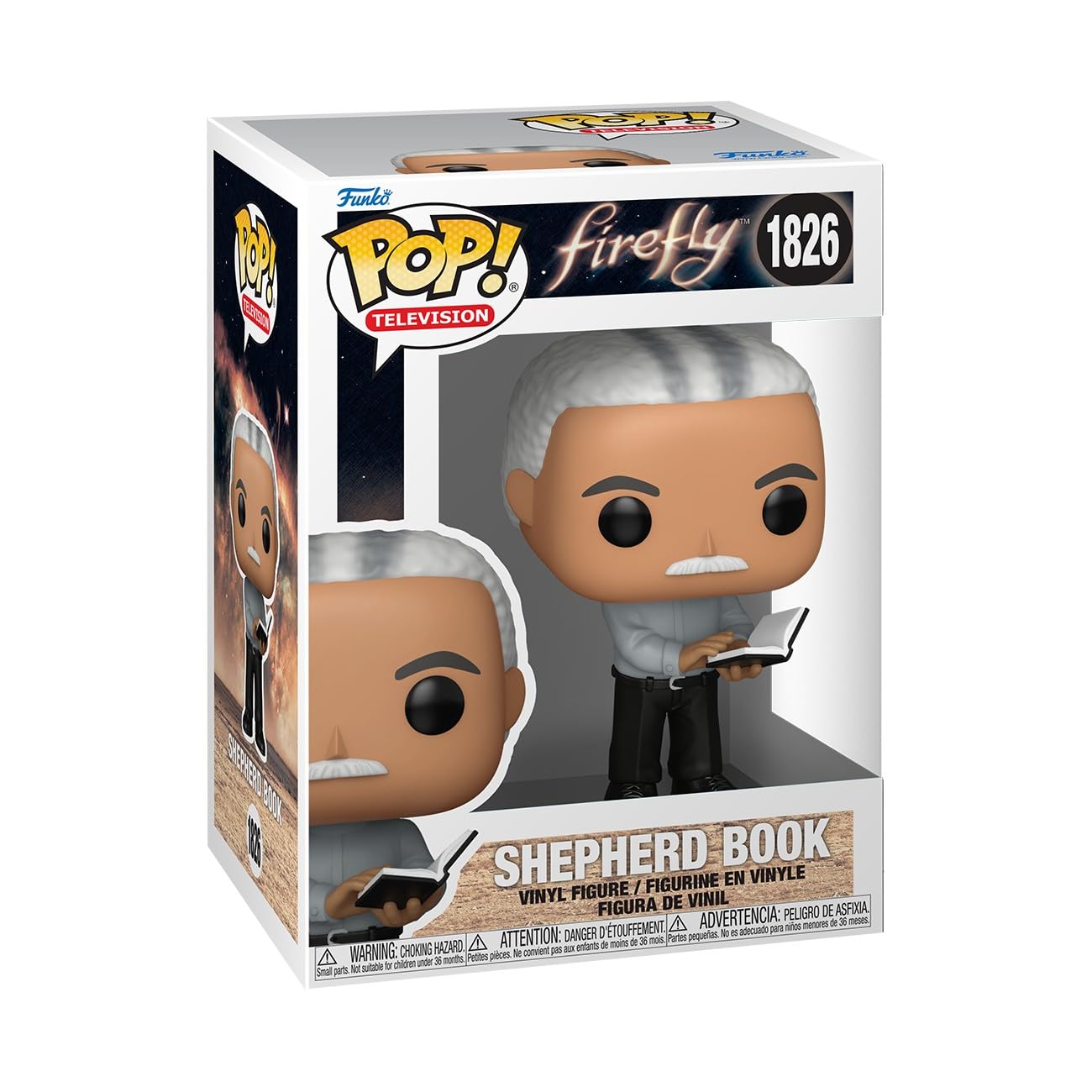 Funko Pop! TV: Firefly, Shepherd Book, 1/6 Odds for Rare Chase Variant, Collectable Vinyl Figure, Gift Idea