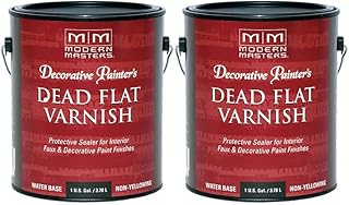 2-Pack of 1 gal Modern Masters DP609 Clear Decorative Painter's Acrylic Dead Flat Varnish