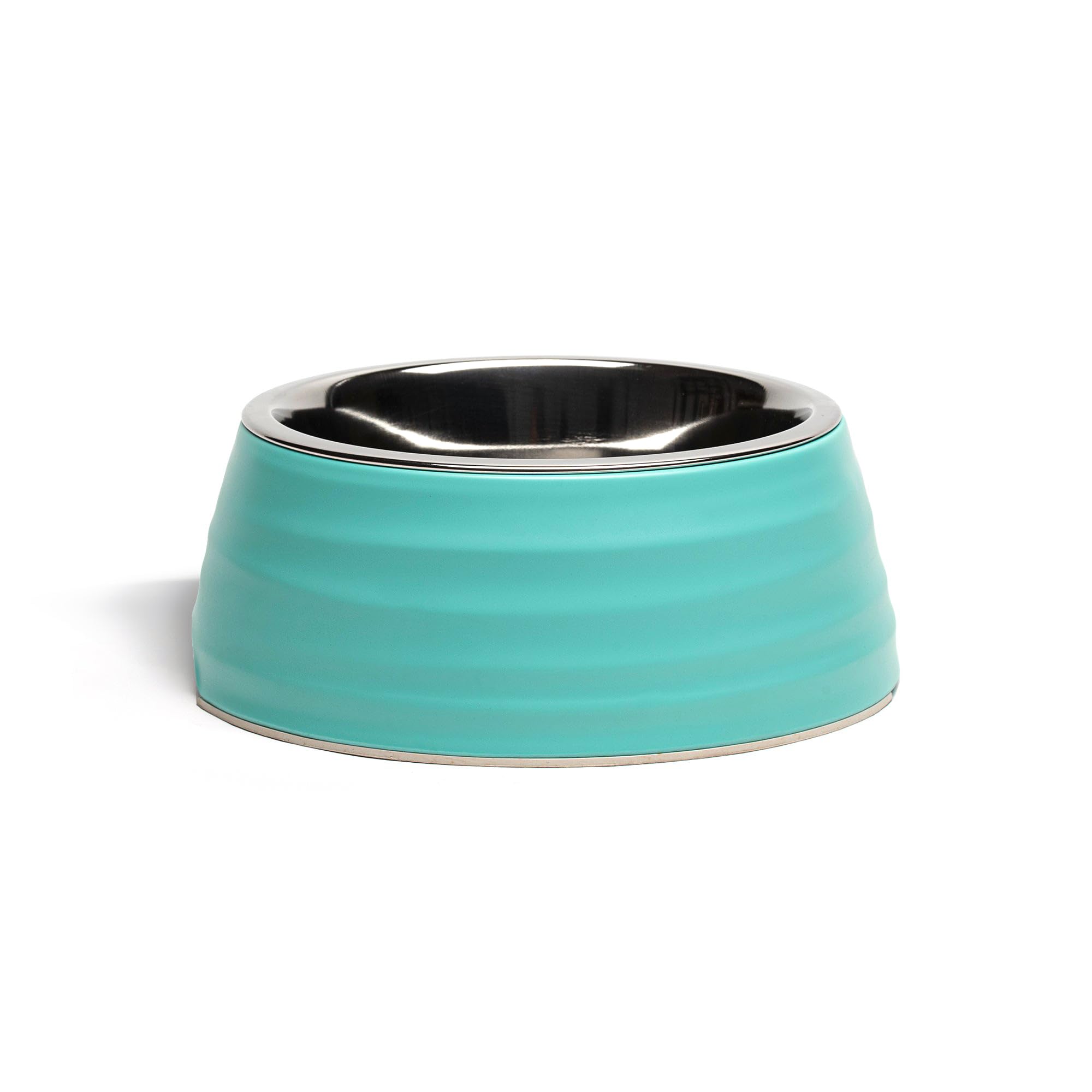 HUFT Waves Embossed Melamine Dog Bowl - Aqua - S (B0D49PNY23) Amazon Price History, Amazon Price Tracker