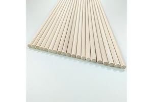 1/4 x 12 inch Wooden Dowel Rods - Garba Dandiya Sticks