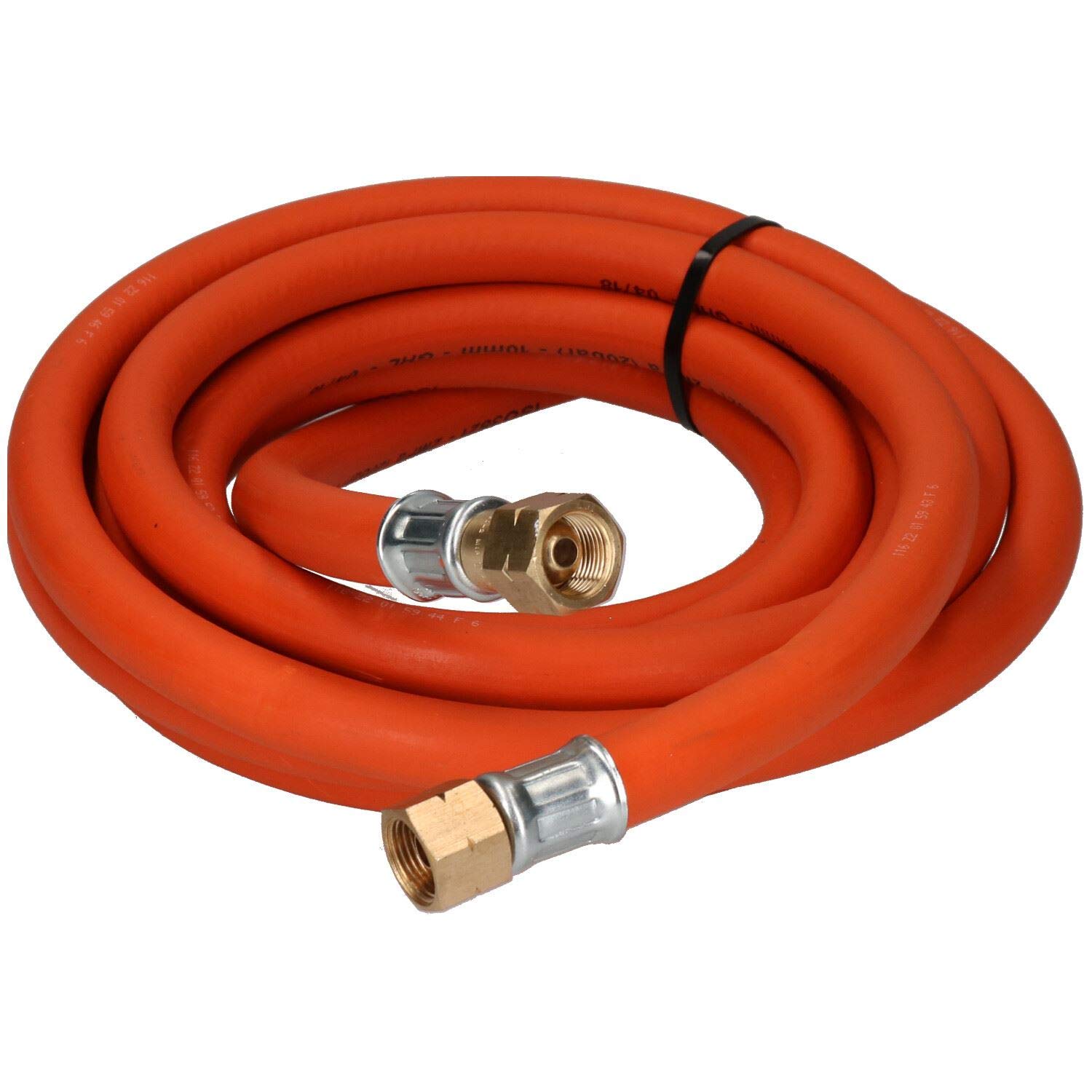 Tubo flessibile in gomma per tubo flessibile singolo propano per taglio e saldatura, 5 m 3/8" BSP Gas
