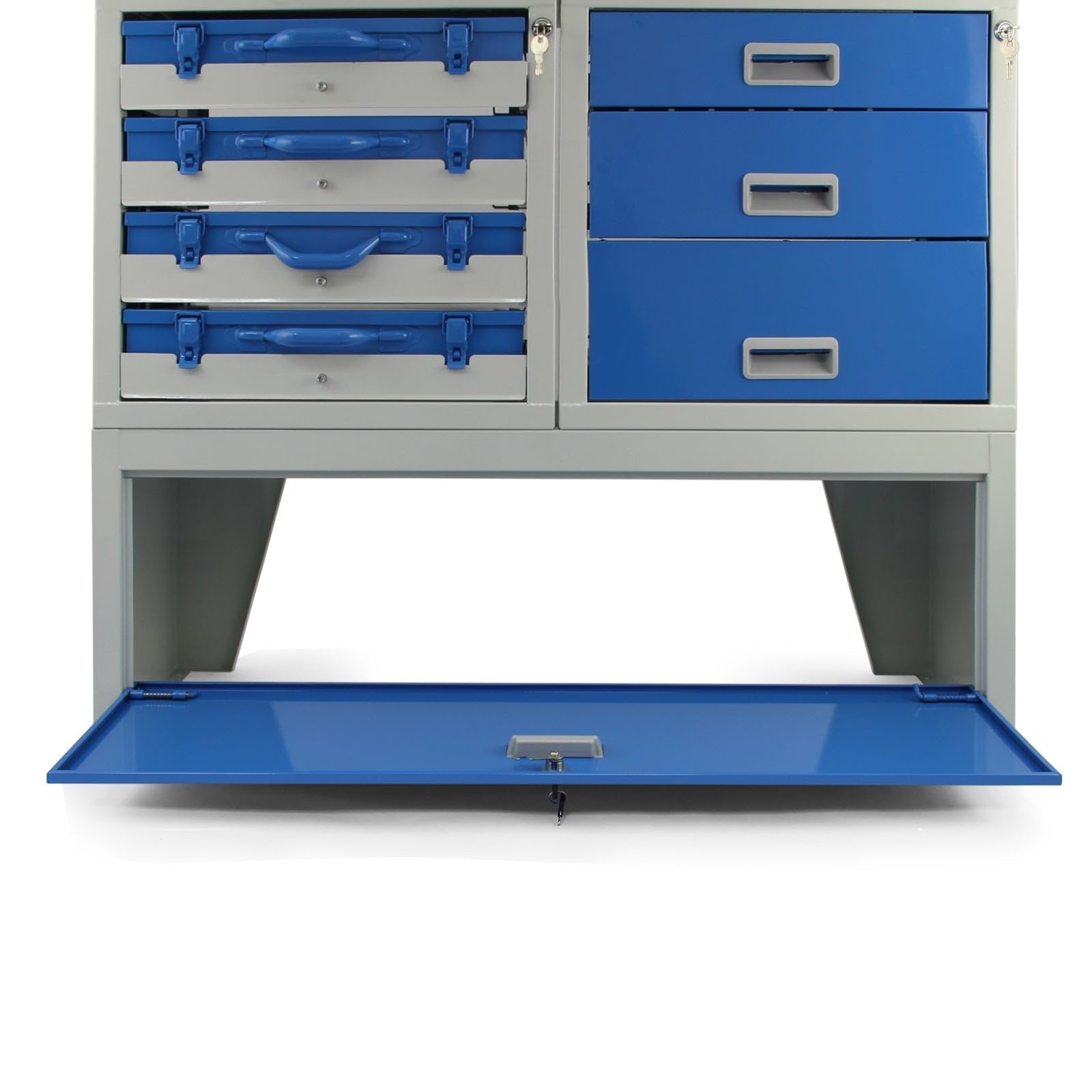 Scaffale universale per furgone lavoro professionale officina garage scaffalature metalliche blu Van Racking stoccaggio stoccaggio organizzatore attrezzi Furgone Capacità peso 60kg Monster Racking