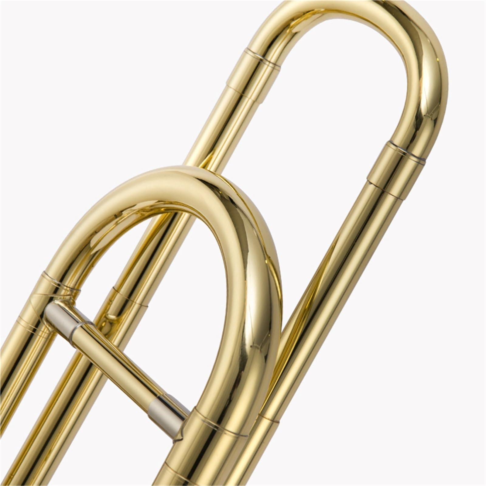 Professionnelle Trombone Trombone Modulant Clé De Si Bémol Fa Laque Nickel Plaqué Or Laiton