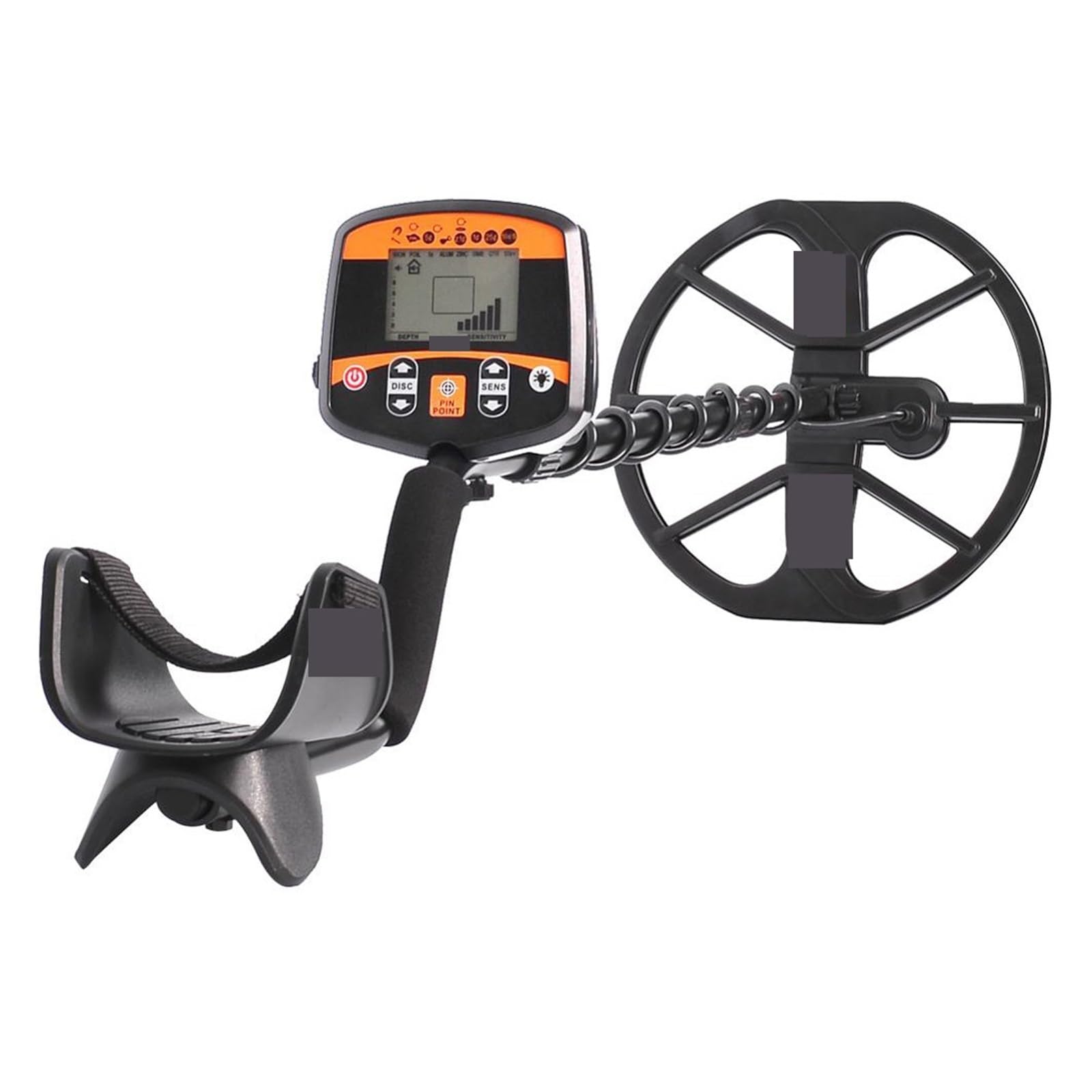 Mthckxjbsuz One Color Metal Detector, High Depth 2.5M Underground Metal Detector Led Flashlight Tx960 Digger Treasure Hunter Pinpointer Gold Detector