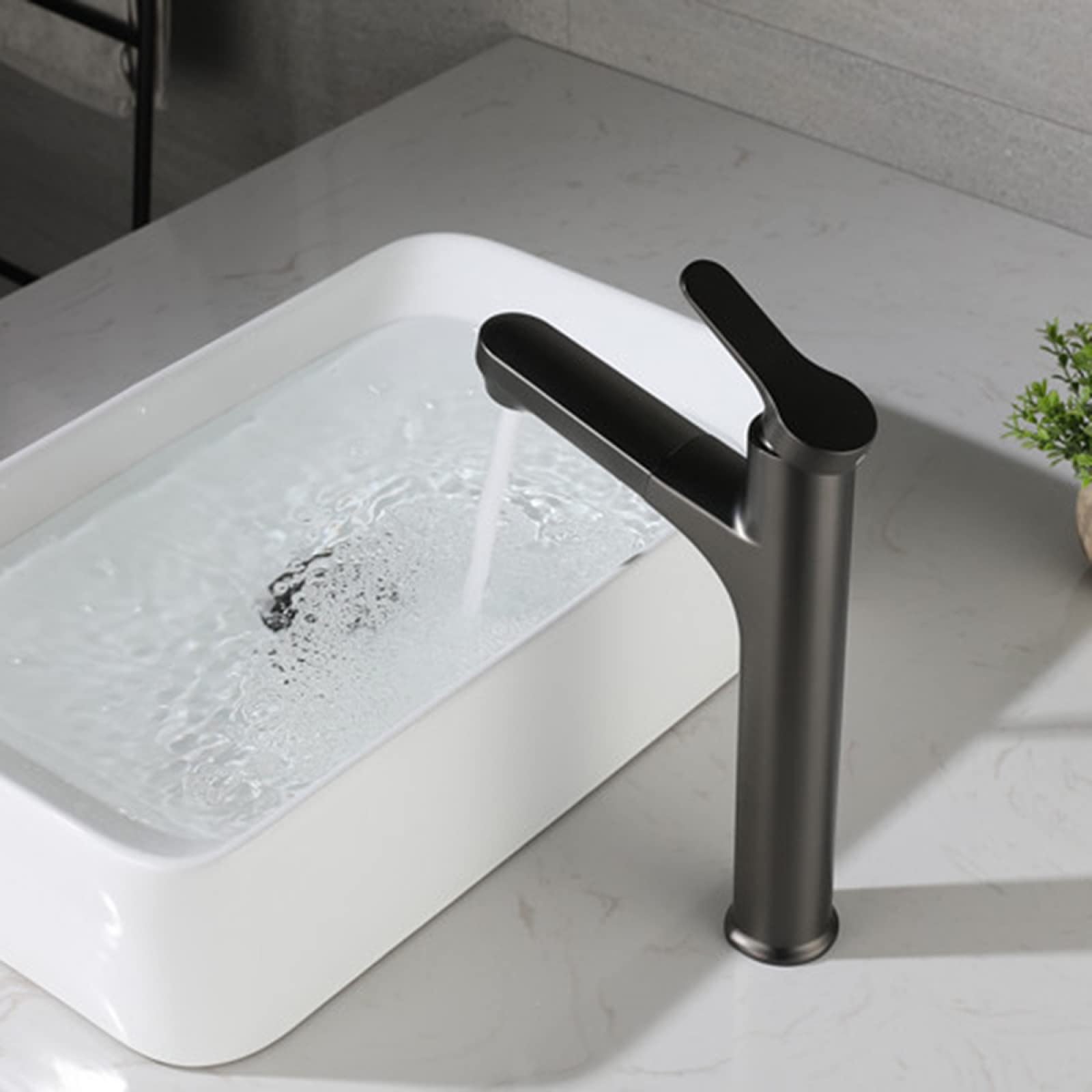 Grifo de baño extraíble, Grifo de Lavabo de baño, Grifo de Lavabo de Doble función, Grifo de un Solo Orificio Compatible con Lavabo de baño de latón, Grifo de Lavabo de baño de una Sola Mani