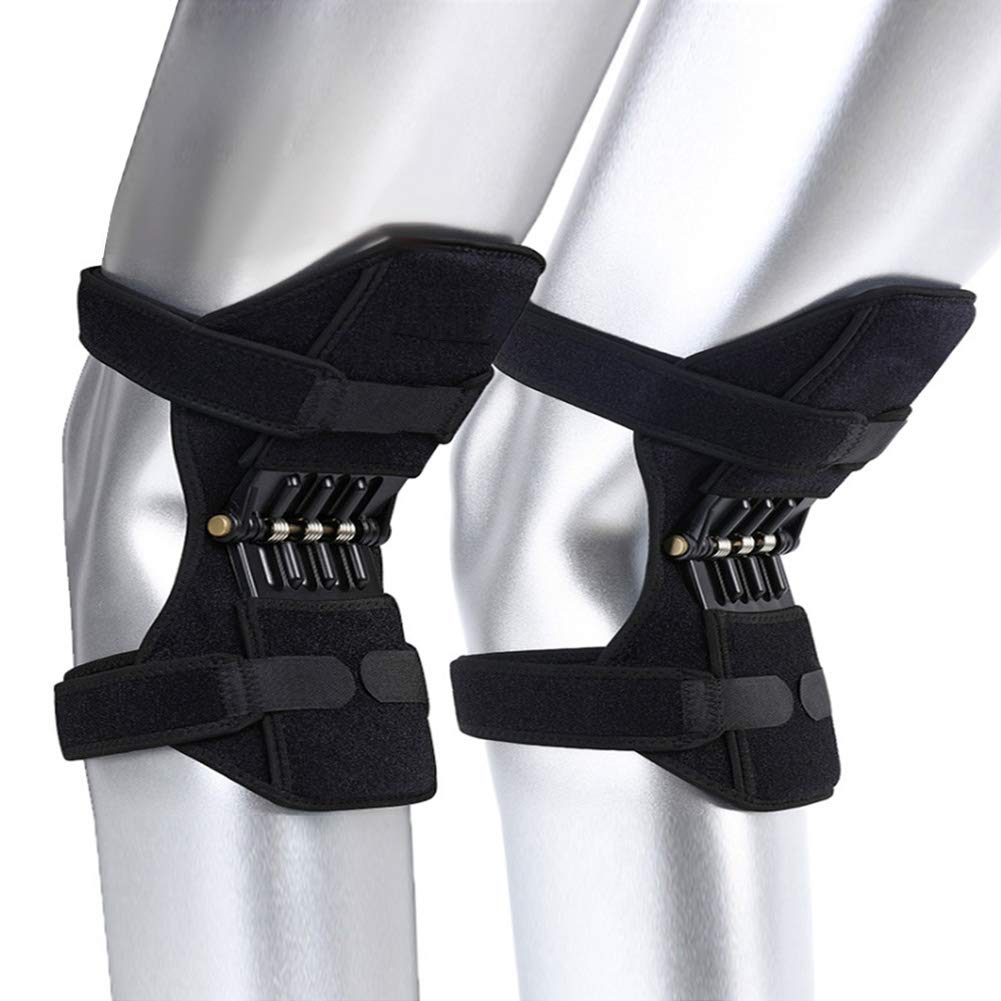 Auveach Knee Booster Joint Support Breathable Non-slip Power Lift Powerful Climbing Squat Rebound Spring Force Knee Pads