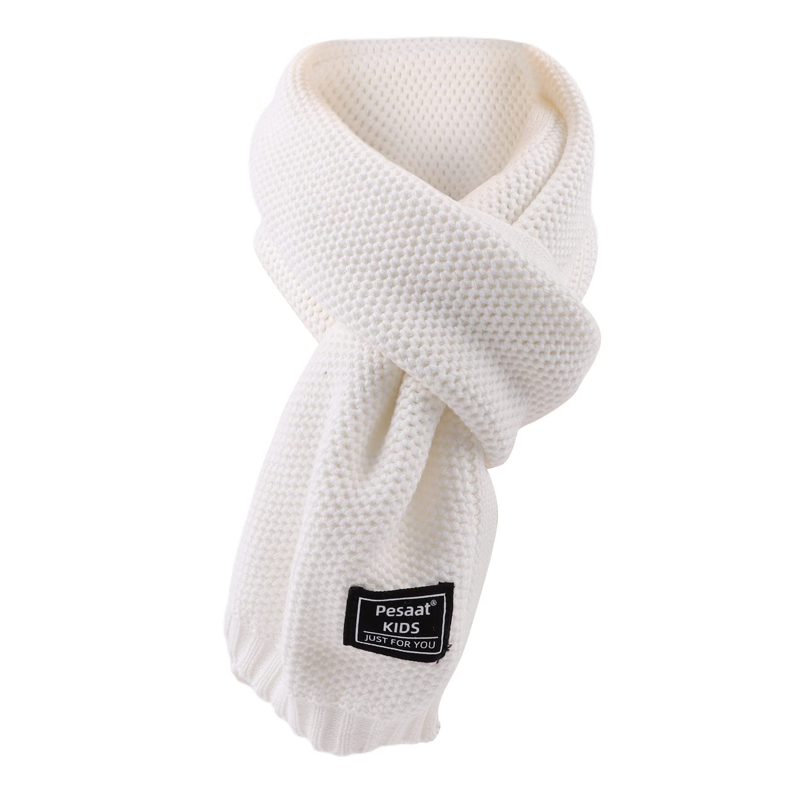 PESAAT Kids Winter Infinity Scarf Knit Cotton Toddler Boy Girls Scarves