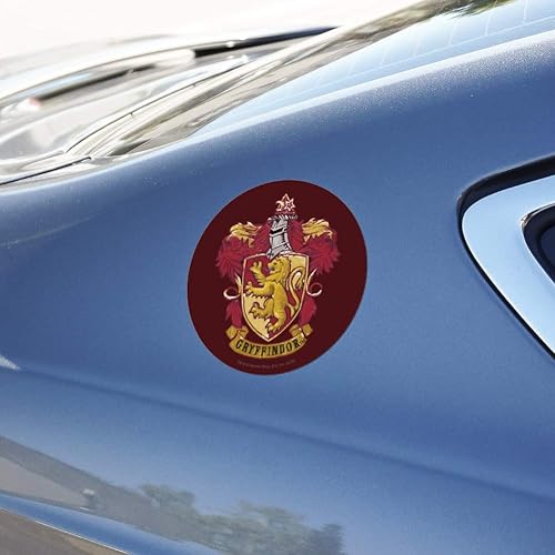 Miniatura 3 de Harry Potter Gryffindor pintado cresta automotriz coche refrigerador Locker vinilo círculo imán