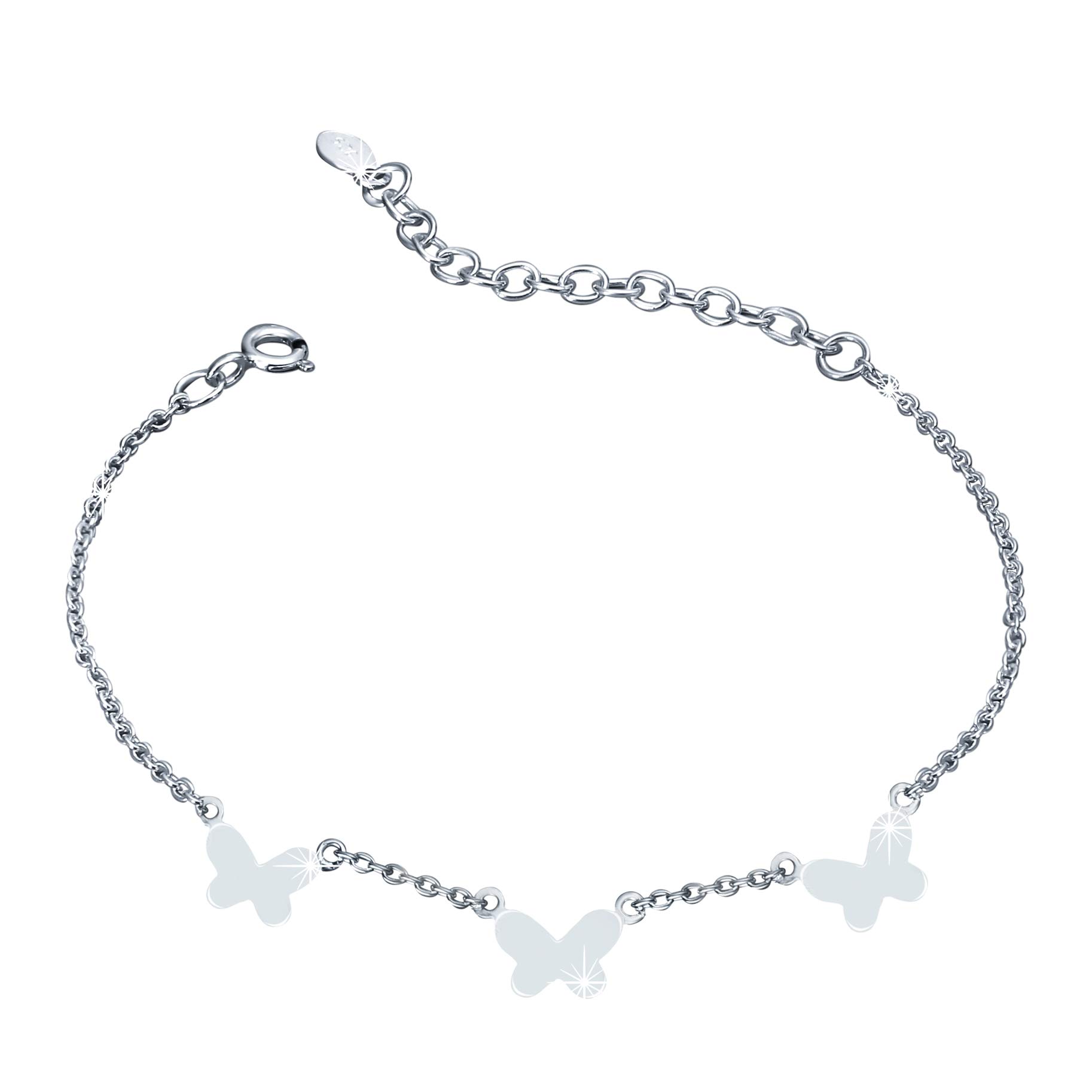 Raajsi by Yellow Chimes 925 Sterling Silver Bracelets for Women & Girls Pure Silver Blue Butterfly Bracelet for Women Birthday Gift for Women Anniversary Gift for Women | With Certificate of Authenticity & 925 Stamp (B0BCYTHVXH) Amazon Price History, Amazon Price Tracker