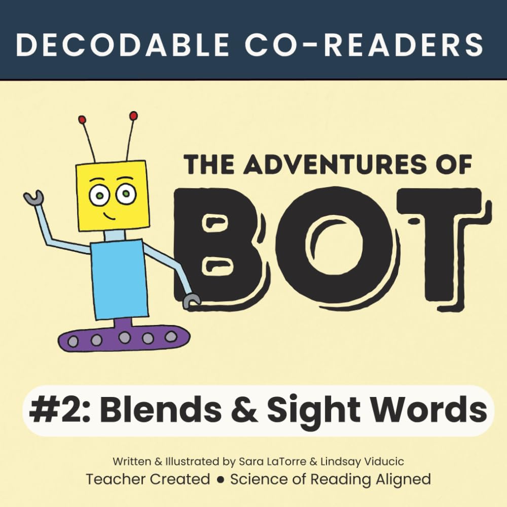 The Adventures of Bot #2: Blends & Sight Words: Interactive Beginning Readers