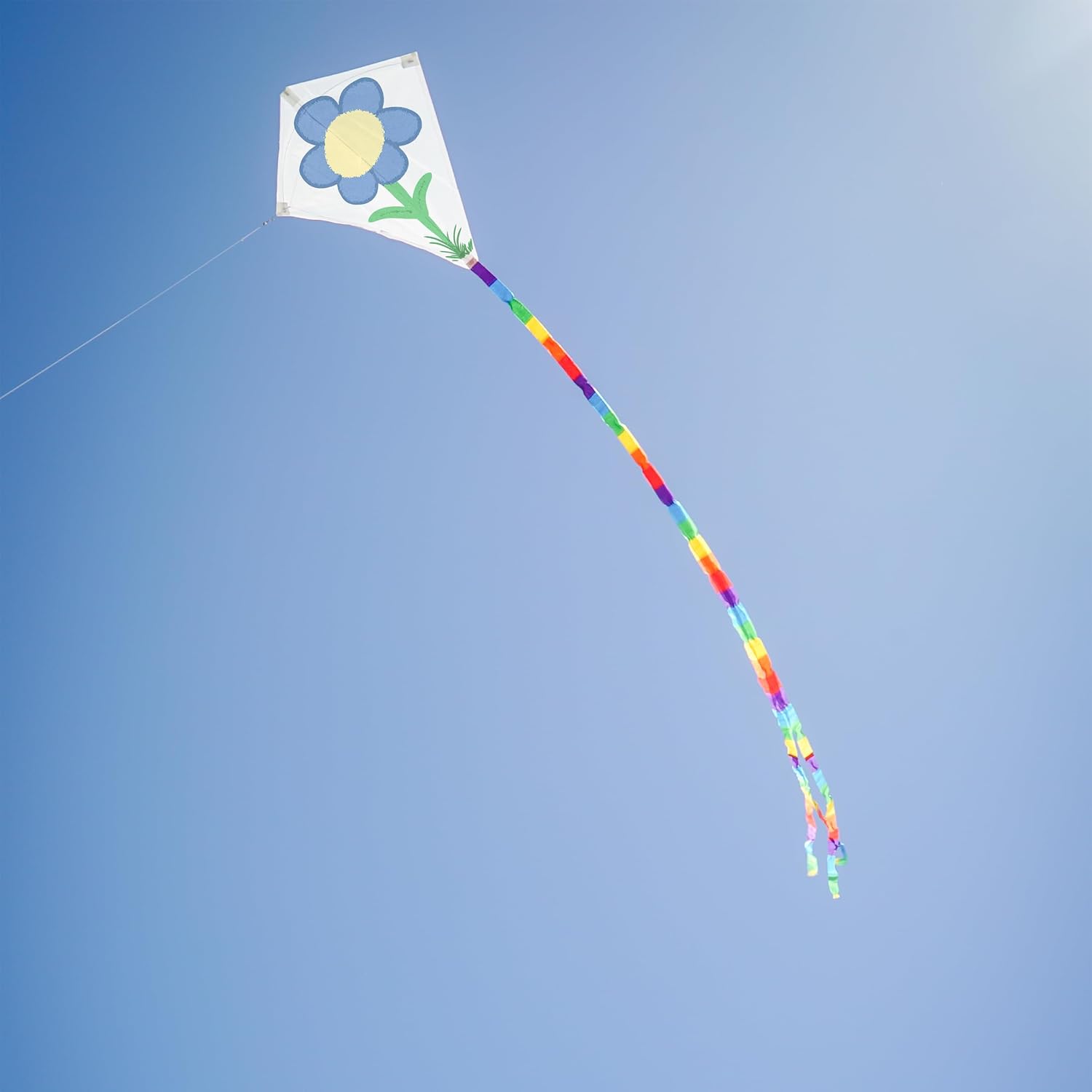In the Breeze Coloring Diamond 20-inch Kite - Single Line - Ripstop Fabric - Includes Crayons, Line and Bag - Creative Fun for Everyone, 3074 image 2