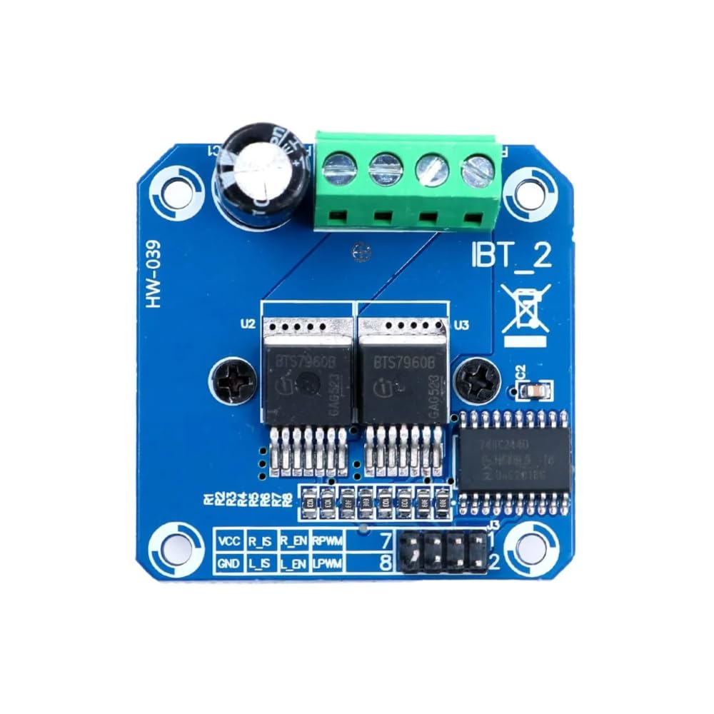 Double BTS7960B DC 43A Stepper Motor Driver H-Bridge PWM for Arduino Smart Car KG526-image-11