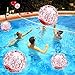 TURNMEON 5 Pack Sequins Beach Ball Jumbo Pool Toys Balls Giant Confetti Glitters Inflatable Clear Beach Ball Swimming Pool Water Beach Toys Outdoor Summer Party Favors for Kids Adults