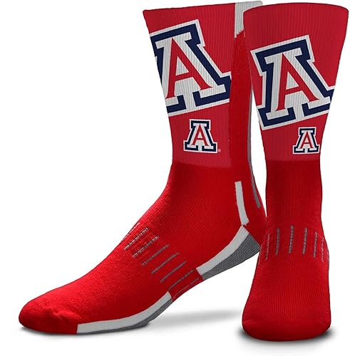 For Bare Feet NCAA - Calcetines para adultos estatales y universitarios, mezcla de poliéster, unisex, calcetines de alto rendimiento