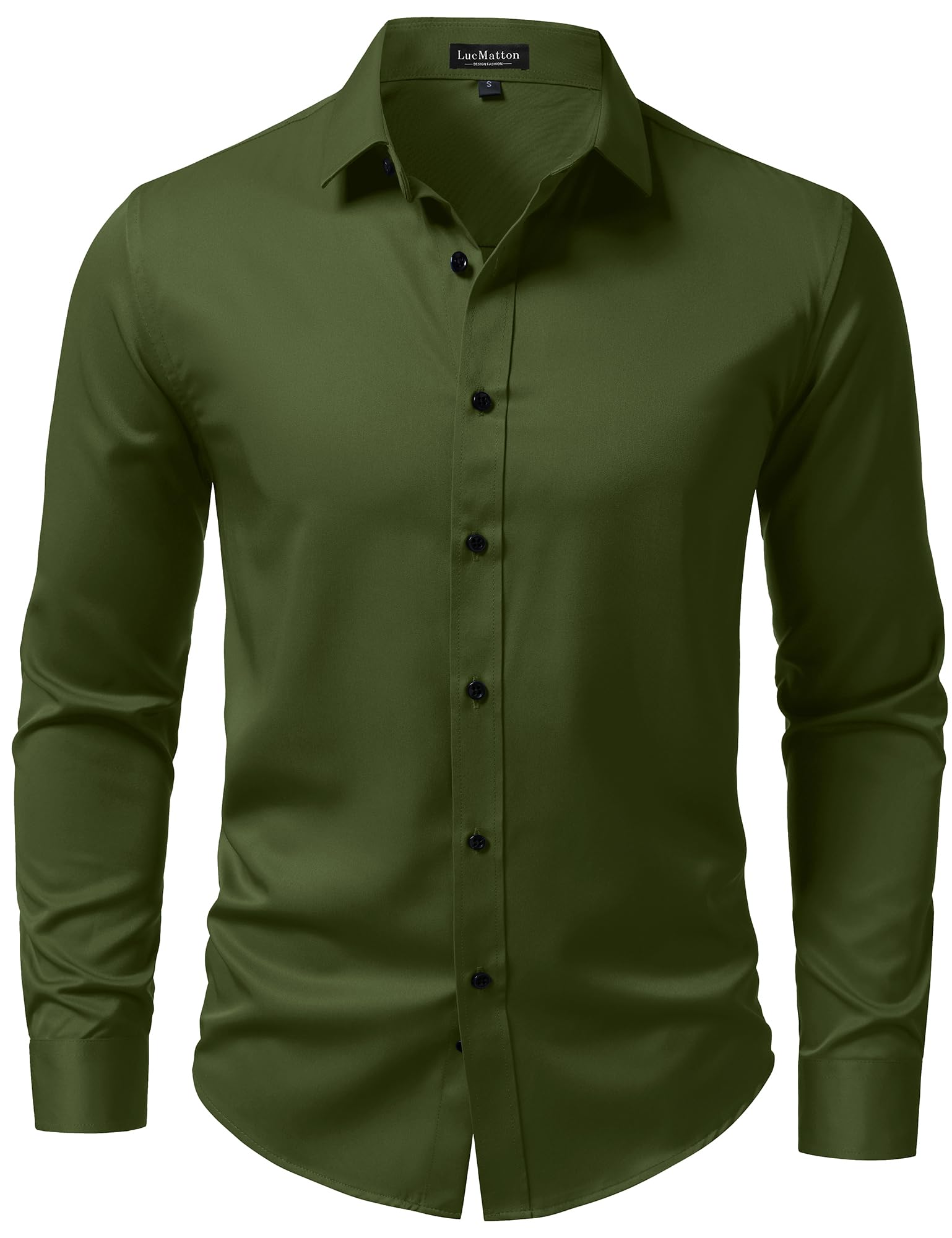 Men's Long Sleeve Button Up Dress Shirt