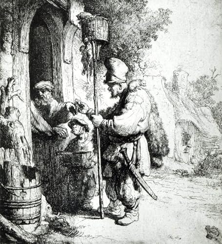 Peinture l'attrape-rats Rembrandt Graffiti Art Mural : Grand Poster Décoratif 60x90cm