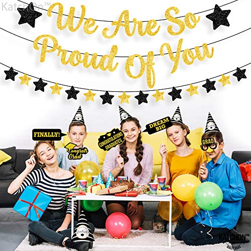Image of KatchOn, We are So Proud of You Banner - 10 Feet No DIY | Glitter Grad Banners, Graduations Garland, 2026 Graduation Decorations | We are Proud of You Banners, 2026 Graduation Party Decorations