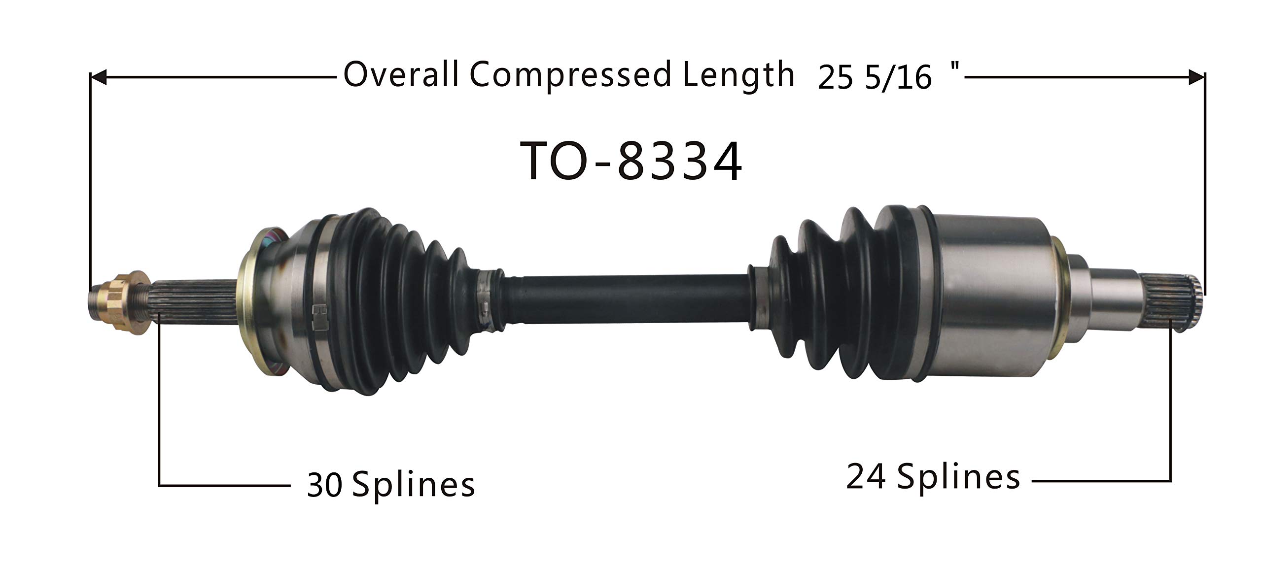 Salページ Amazon.com: TrakMotive TO-8334 CV Axle, 1 Pack : Automotive