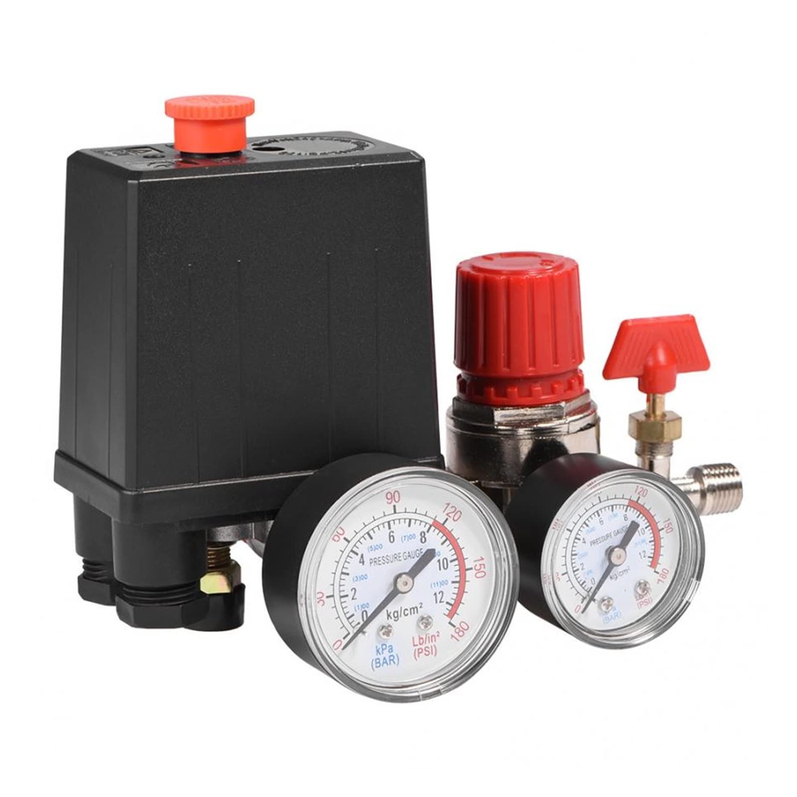 Vanne de commande de pompe avec pressostat de régulateur et jauges contre surpression