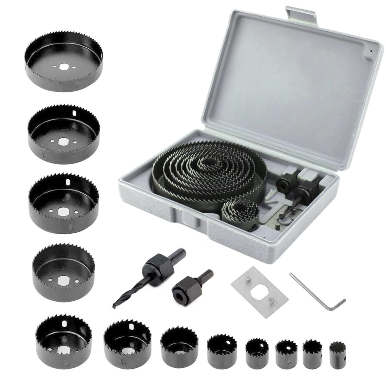 FRESA A TAZZA 55 Mm Con Punta Piatta 22 Mm Per Trapano Frese Fori Legno Plastica EUR 11,99 - IT