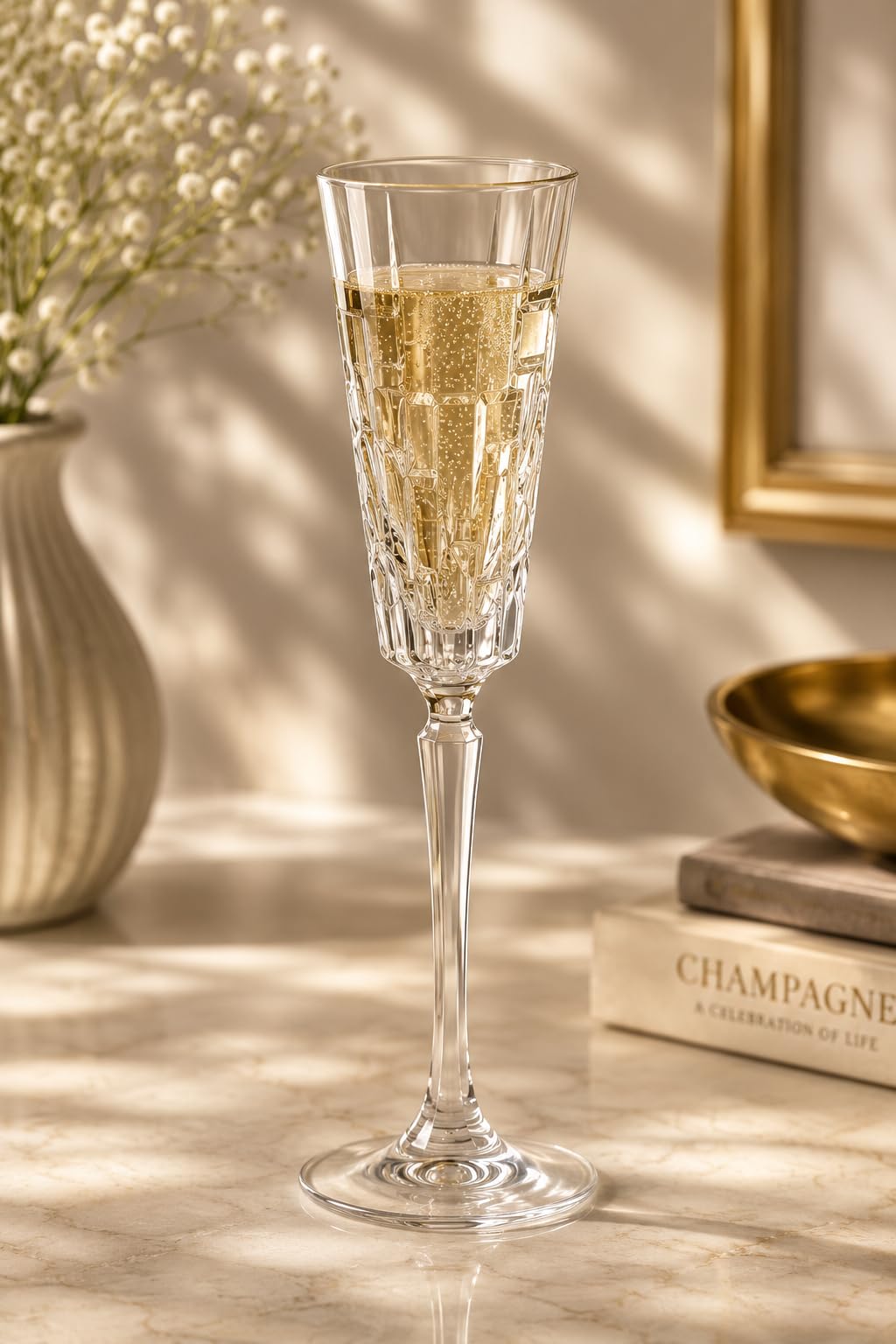 RCR Flûtes à champagne en cristal Timeless RCR 25874020006, lot de 6