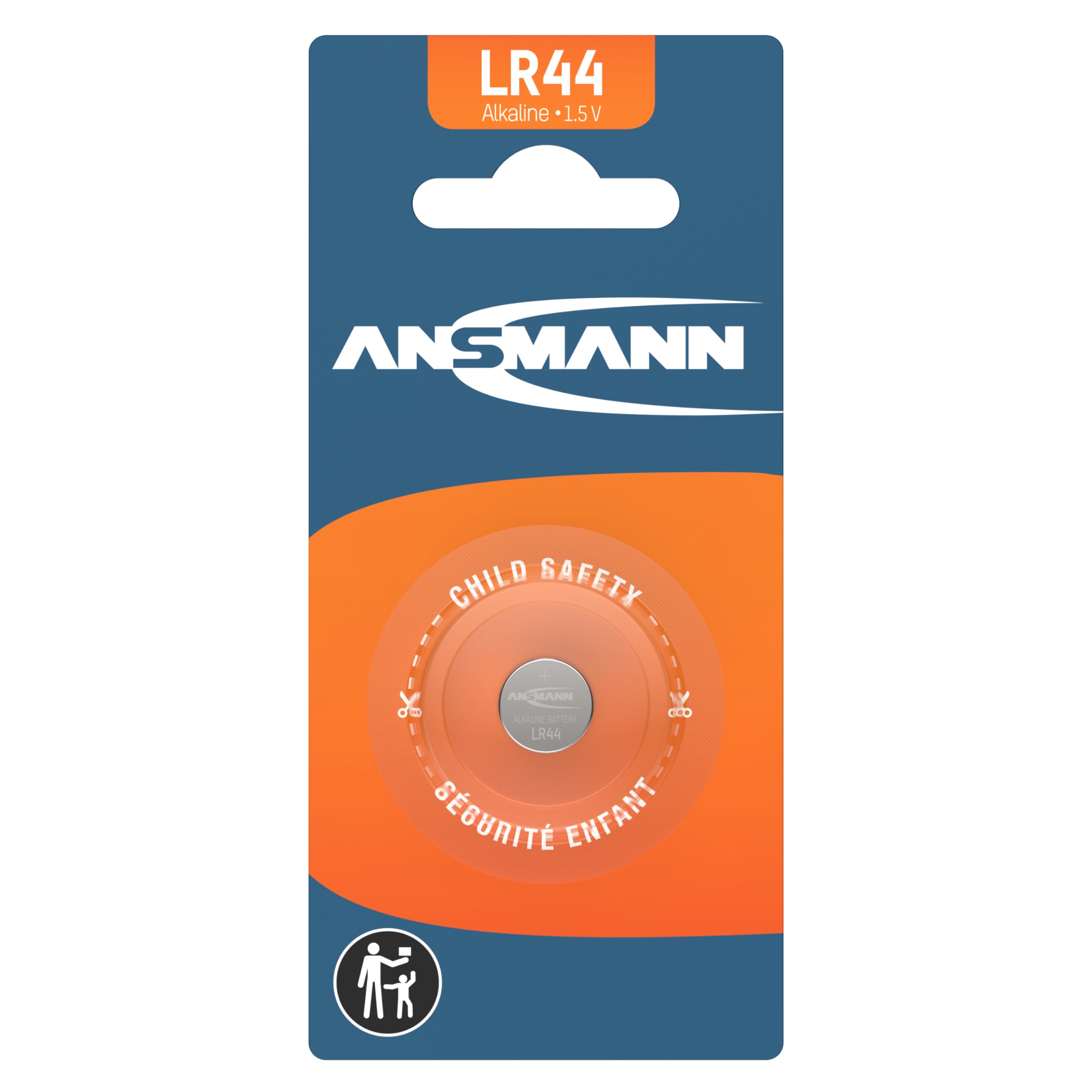 ANSMANN 5015303 Knofpzelle Batterie Alkaline LR44 - 1,5V: Amazon  