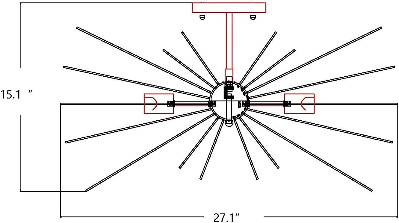 One-Day Sale: Up to 70% Off Decomust® 27 X 15 Inch Starburst Chandelier Astra Sputnik Light Satellite Ceiling Light Fixture, Flush Mount Light, Brass Copper Gold Color Black Friday - 50% OFF Decomust® 27 X 15 Inch Starburst Chandelier Astra Sputnik Light Satellite Ceiling Light Fixture, Flush Mount Light, Brass Copper Gold Color