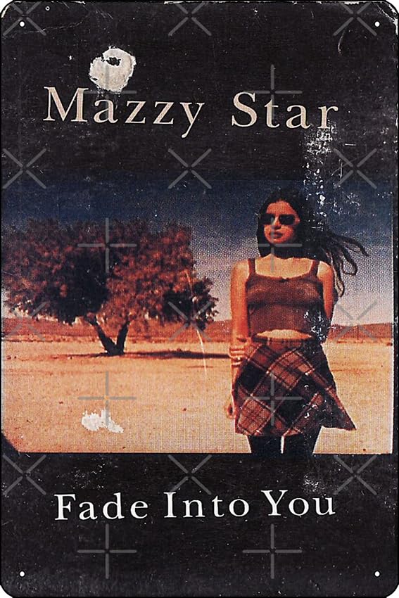 Oedrtqi Mazzy Star Fade into you, Alternative Concert Poster Art Print Metal Tin Sign 12 X 8 Inch Funny Man Cave Home Office Bar Decor