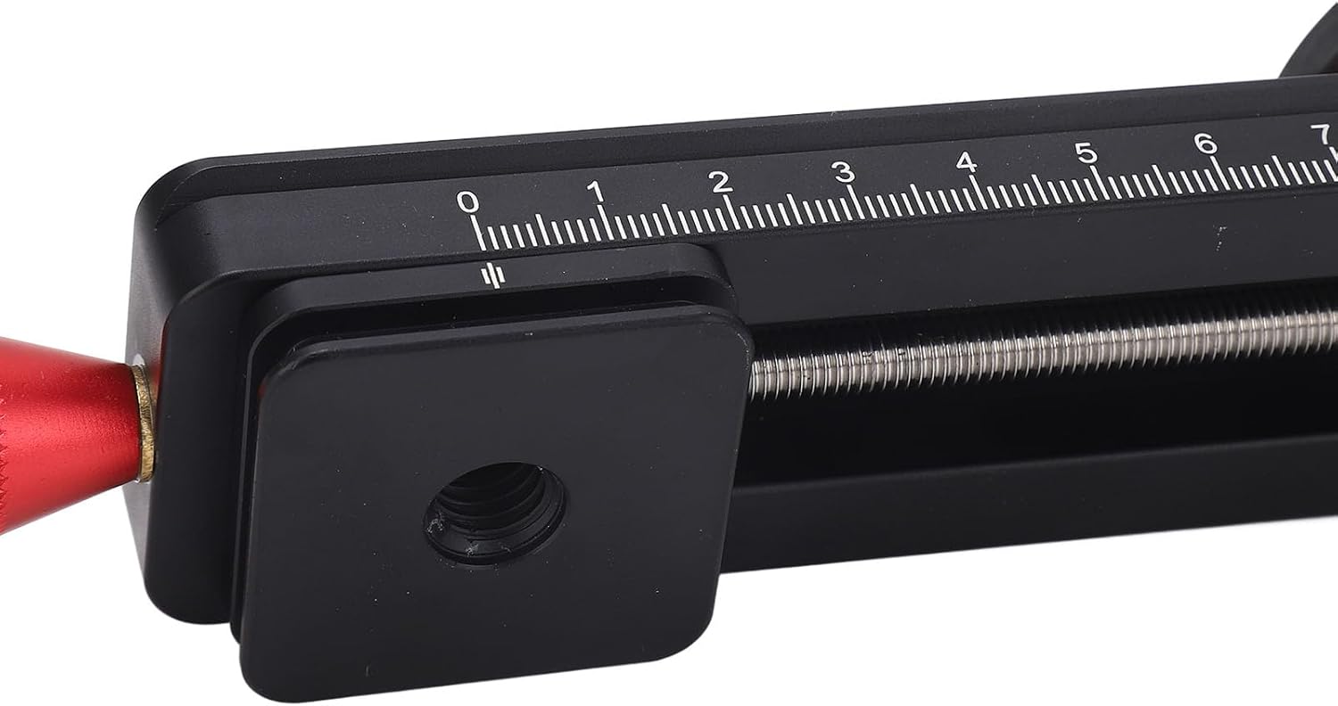 W 160 マクロ撮影スライダー、最小 y、1/4 S 穴付きプレート、ミラー C 用ラックアンドピニオン移動、