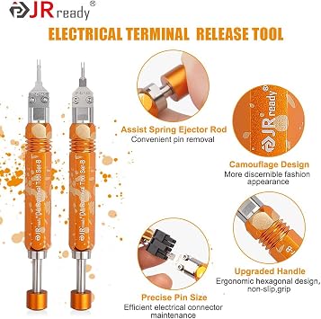 JRready ST5262 2Pcs Molex Micro Fit Extractors Microfit Terminal Release Tool Kit for Molex MX3.0 Male/Female Terminals Microfit 3.0 Extraction Tool for Micro-Fit Terminals Pin Removal Tool Kit
