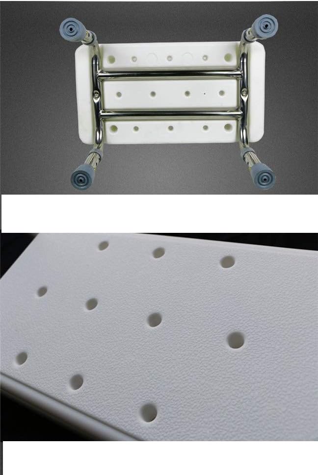 Ladders,Height Adjustable One Step Ladders Bathtub Stool Bathroom Non-Slip Waterproof Stool Easy to Store/31 * 37 * 21-26Cm