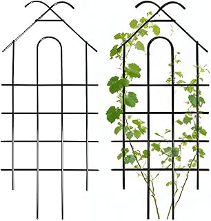 園芸用トレリス つる植物用 - 2点セットつる性植物用ケージステーク,高さ約52cm 屋外用トレリス | 室内 ガーデン 戸口 門 キュウリ トマト 花 ポトス モンステラ 果物 ブドウ 用 対応 栽培 サポート 園芸 資材 ガーデニング 用品