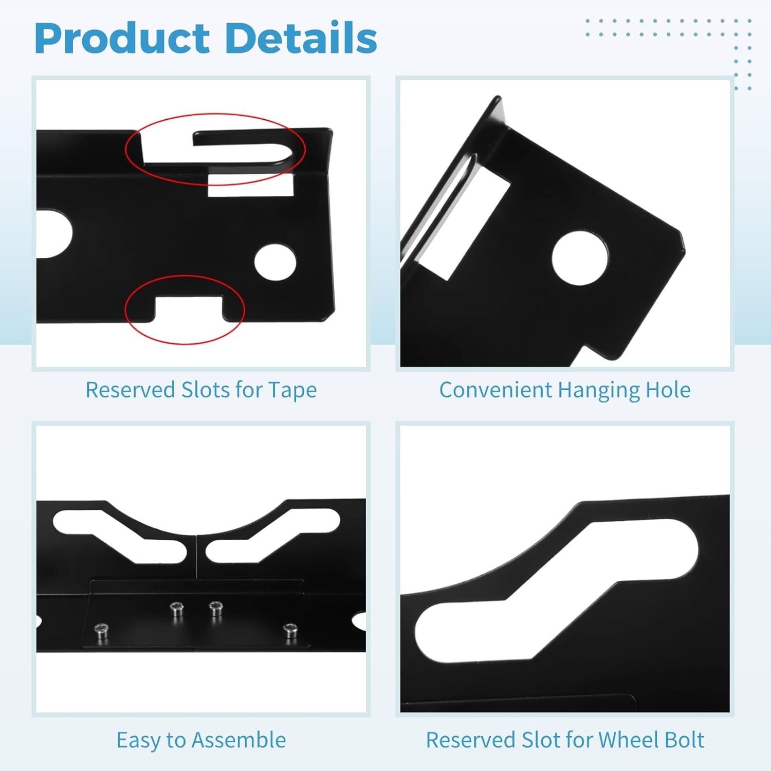 Homaisson 2 Pcs Wheel Alignment Tools, Symmetrical Wheel Aligners with 2 Measuring Tapes, Accurate Camber Toe Alignment Plates, Car Alignment Accessories Kit, Ideal for Accurate Tire Adjustment
