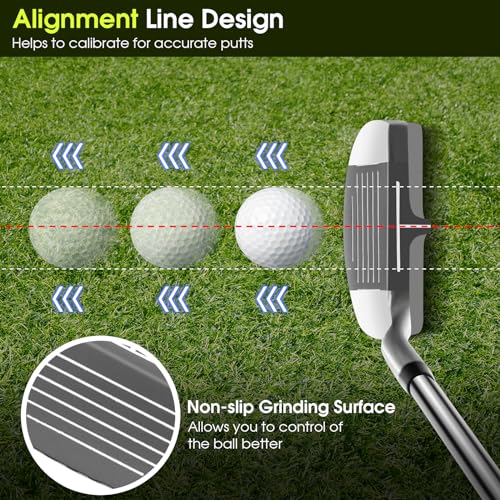 ULTIMATE Golf Chipper, Pitching & Chipping Wedge for Men and Women, Right-Handed Golf Chipping Club w/ 36 Degree Loft, Stainless Steel Head, Alignment Line Design, Cut Strokes from Short Game - Image 4