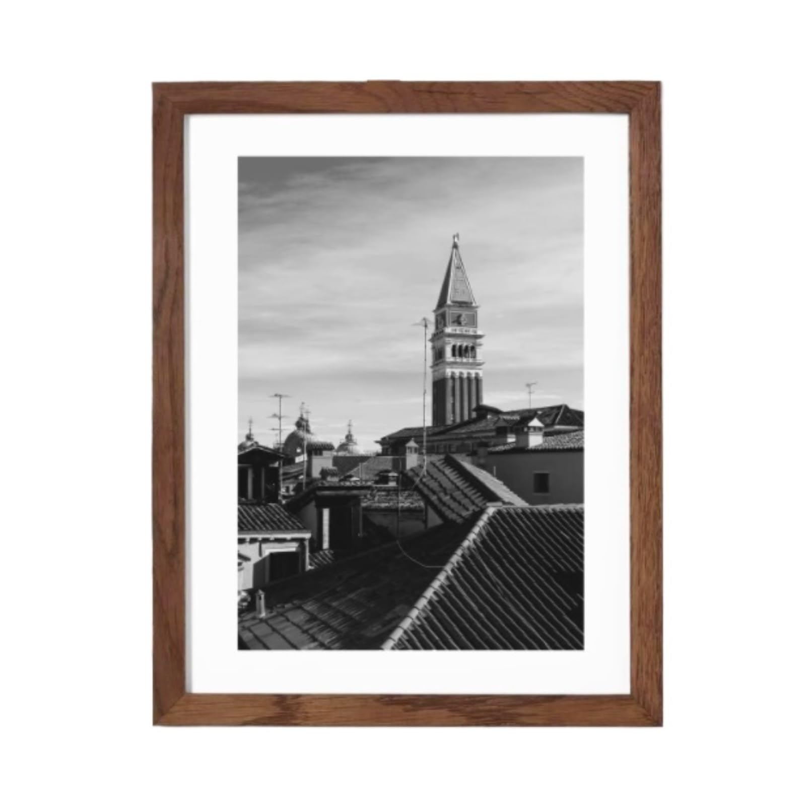 Photo Picture Display Frame Wooden Photo Frame Decorative Wall Hanging Picture Living Room Decoration(Bruin,A4)