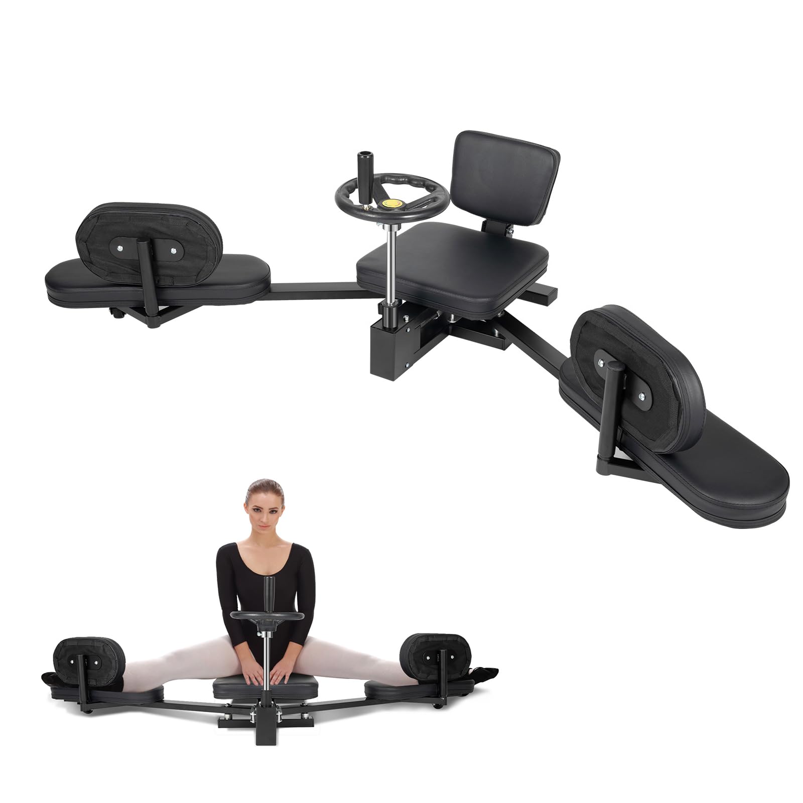 Leg Stretcher, Heavy Leg Stretcher Leg Split Machine, 220LBS Splits Machine for Flexibility Kids Adults, Leg Stretcher Stretching Machine Split Leg Training, Max. 180° Stretching Angle