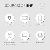 Vista 5 de Halsa Funda protectora EMF Shield para teléfono celular - Funda anti-EMP con bloqueo de señal - Estuche de protección para smartphone contra Gris