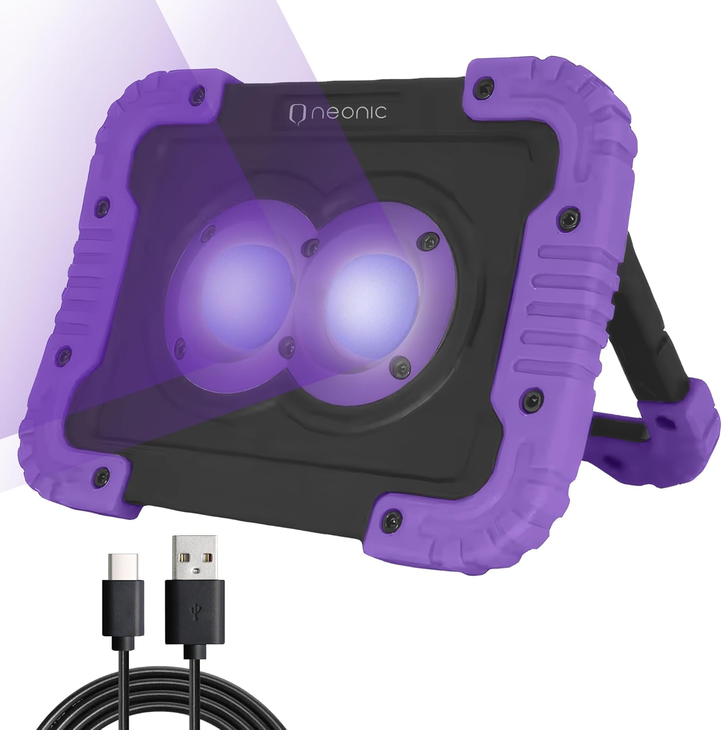 Neonic Rechargeable UV LED Black Light, Newer Model, 2 Pack (2)