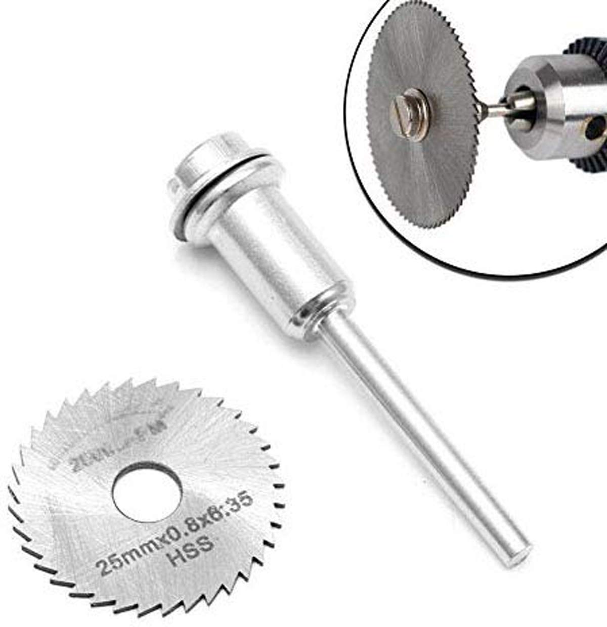 DIY Crafts HSS 25MM Circular Saw Blade Rotary Tool Cutoff Wheel Cutting Disc Mandrel 25mm + Mandrel (Pack Of 5 Pcs, Design #No4) (B077GBP2Q2) Amazon Price History, Amazon Price Tracker