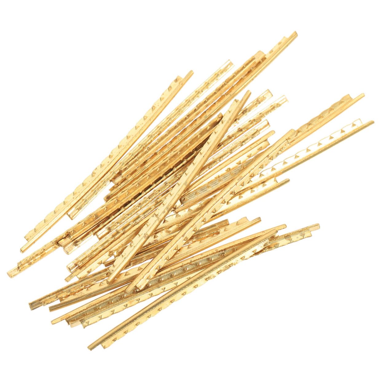 Toddmomy 20pcs Fret Wires for Guitar Acoustic Guitar Fret File Bass Guitar Finger Board Electric Guitar Supplies Metal Guitar Fret Wires Guitar Fret Wires Replacement Brass