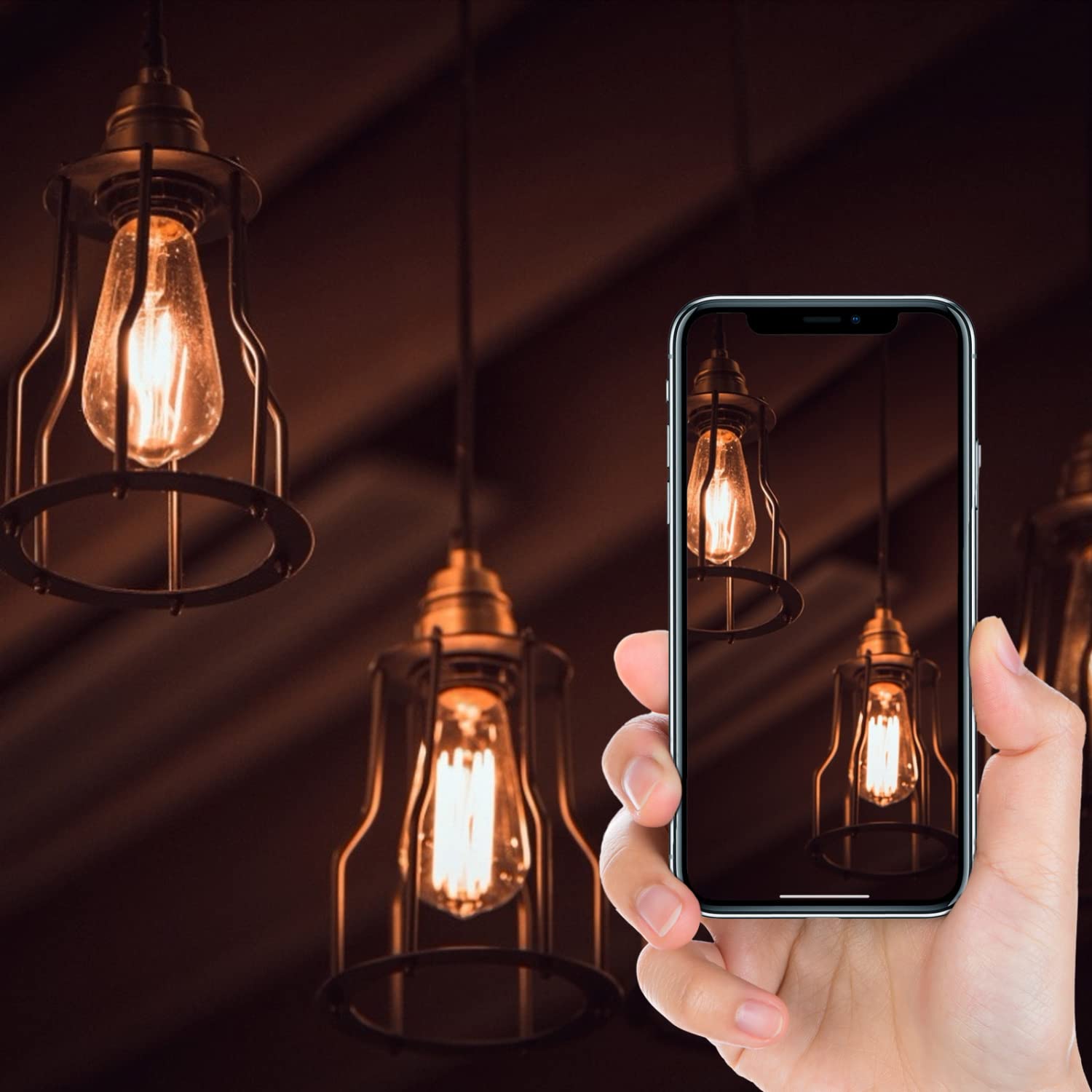 Aigostar Edison Vintage lampe E27,8W LED Lampen Vintage Antike Glühlampe, Warmweiß 2200K, 800LM Dekorative Glühbirne, Ideal für Nostalgie und Retro Beleuchtung im Haus Café Bar-5 Stück Beleuchtung