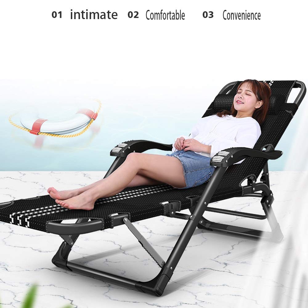 Sedia a sdraio reclinabile, pieghevole, per la pausa pranzo, multifunzionale, per la casa, per il pisolino, con schienale pigro, per il tempo libero, per adulti, per la spiaggia, portatile,