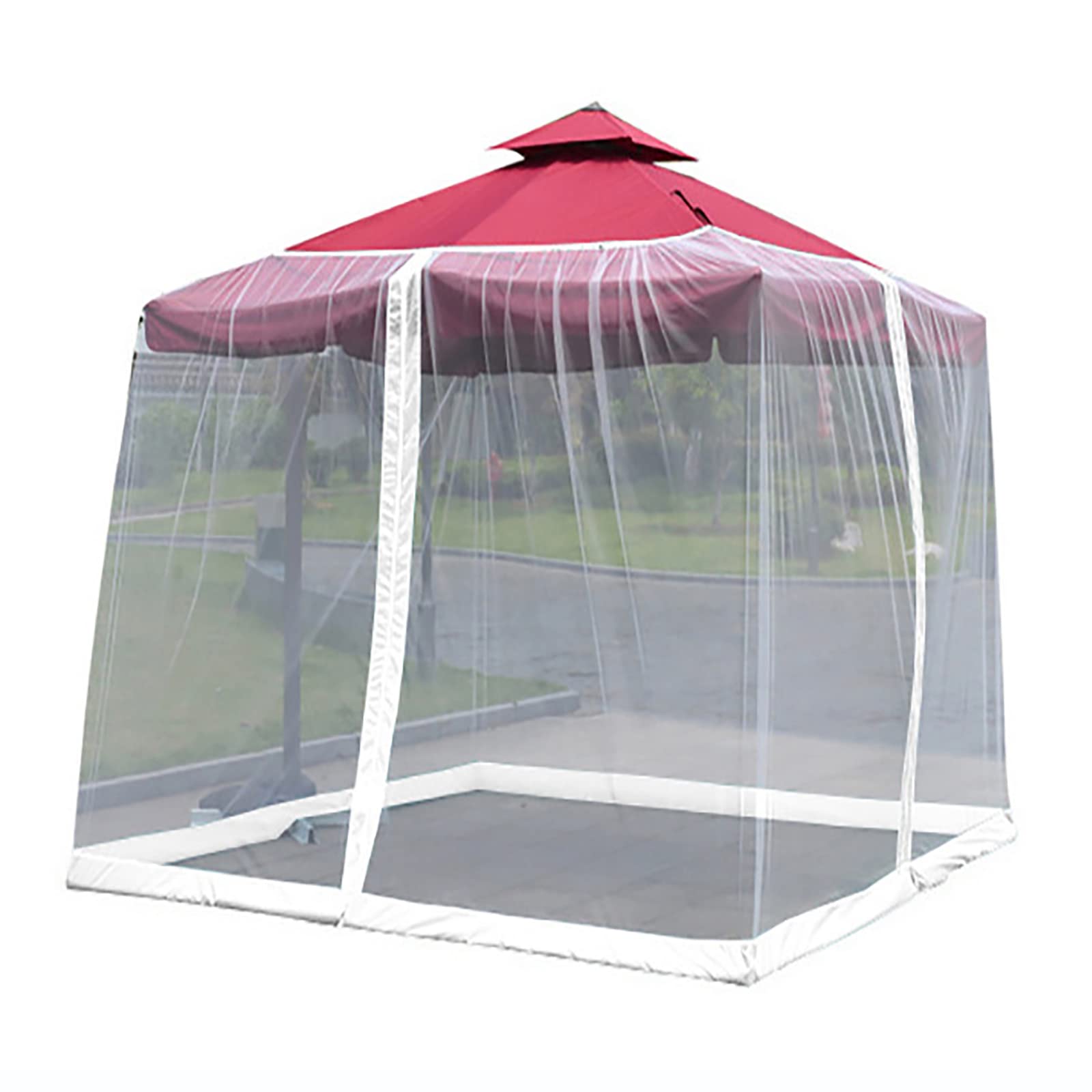 蚊帳 Amazon｜庭蚊帳、3×3 m四角い傘式蚊帳、戸外網戸蚊帳 超軽量