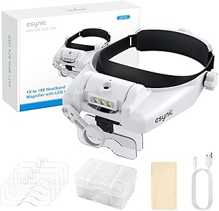 Lupa de Luz LED com Bateria Recarregável