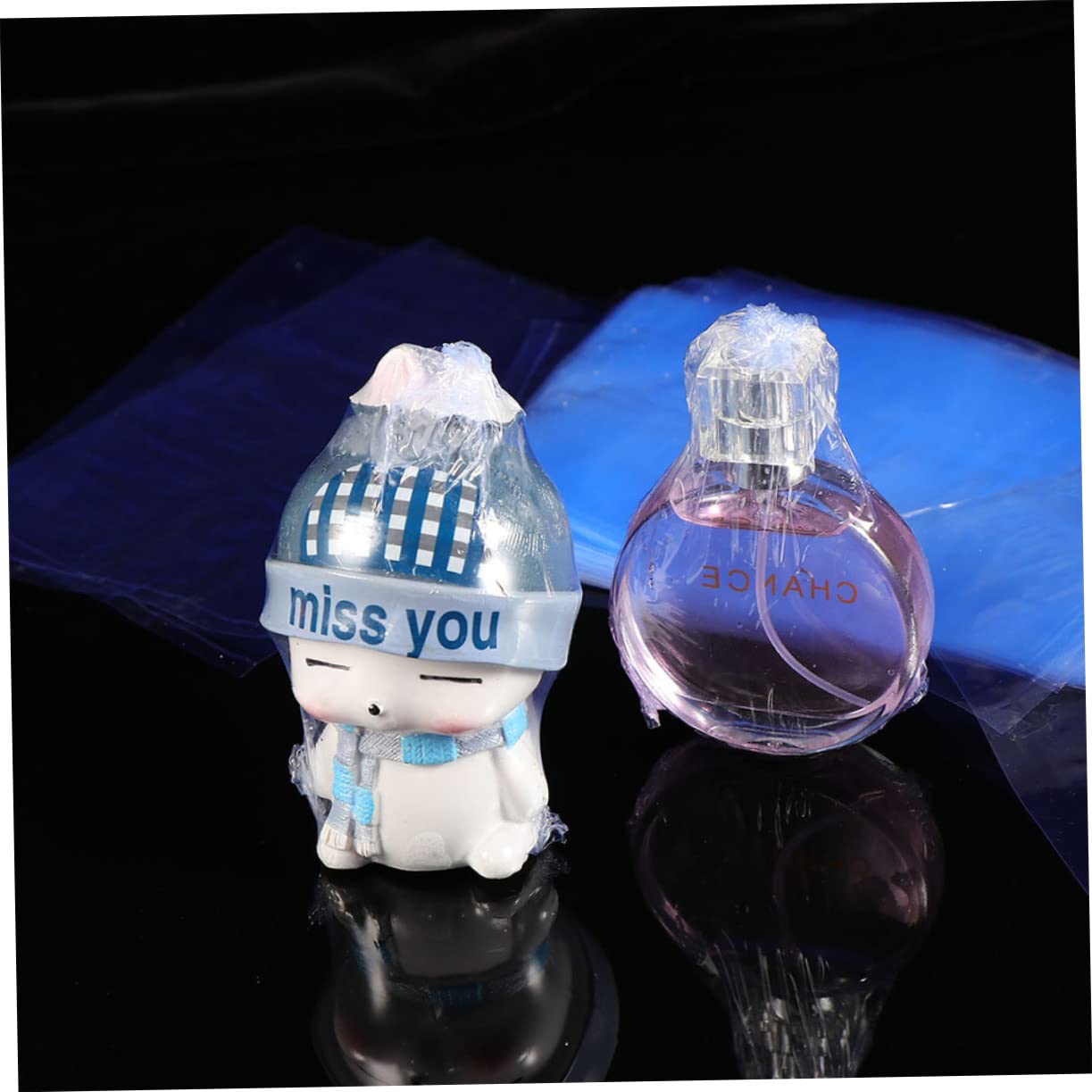 Cabilock 500pcs Shrinkable Wrapping Pouches Pvc Sealer Bags for Protection Beautification