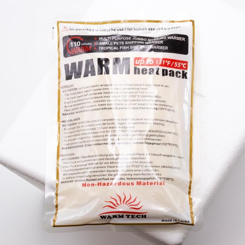 Terra Discount Aqua Pack 110 Stunden - Heat Pack für den Versand von Tieren und Pflanzen - Universalwärmer Wärmekissen (10 Stück)