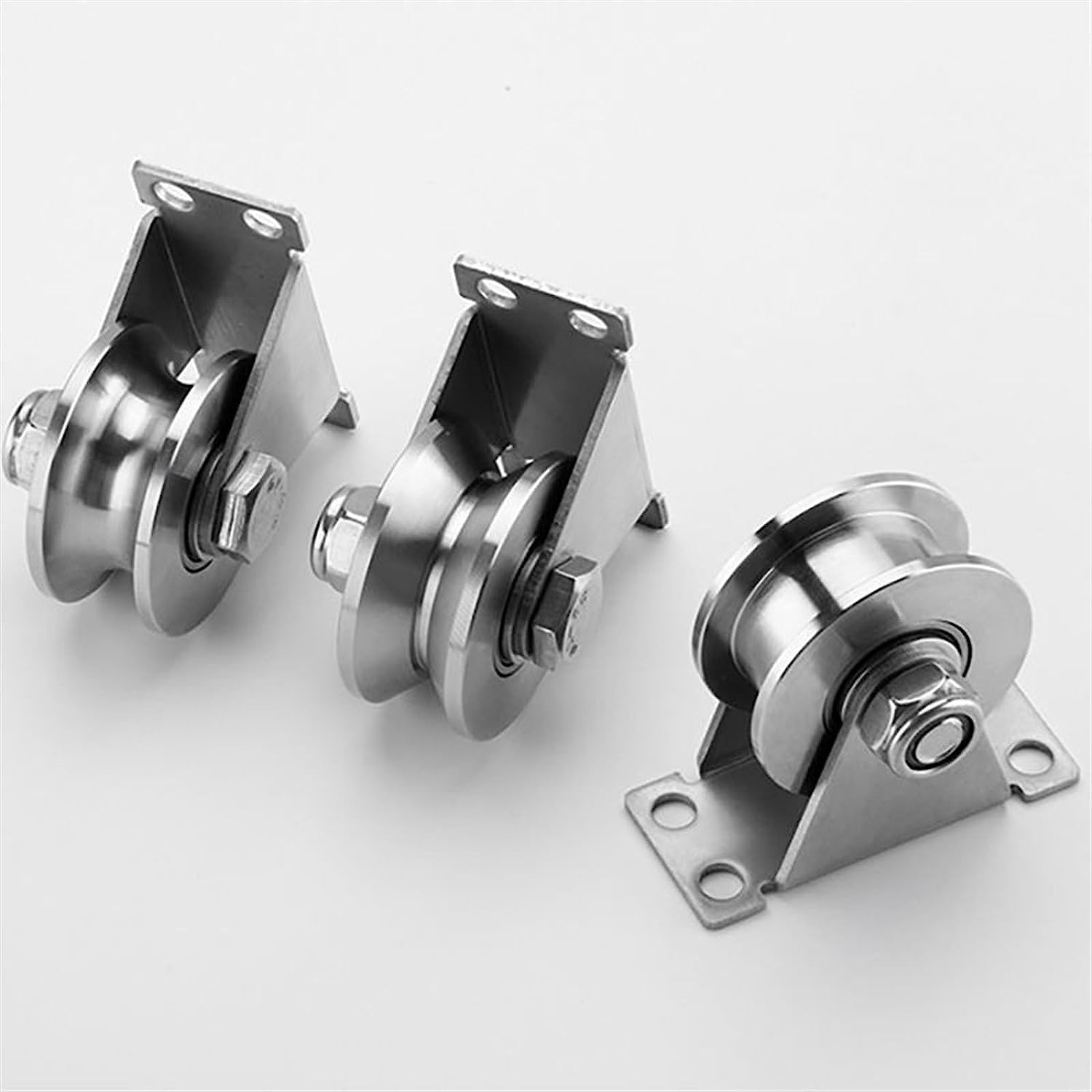 ケーブルプーリーホイール、プーリーホイール、ローププーリー、プーリーブロック、ステンレススチール三脚溝ホイールプーリーワイヤーロープ