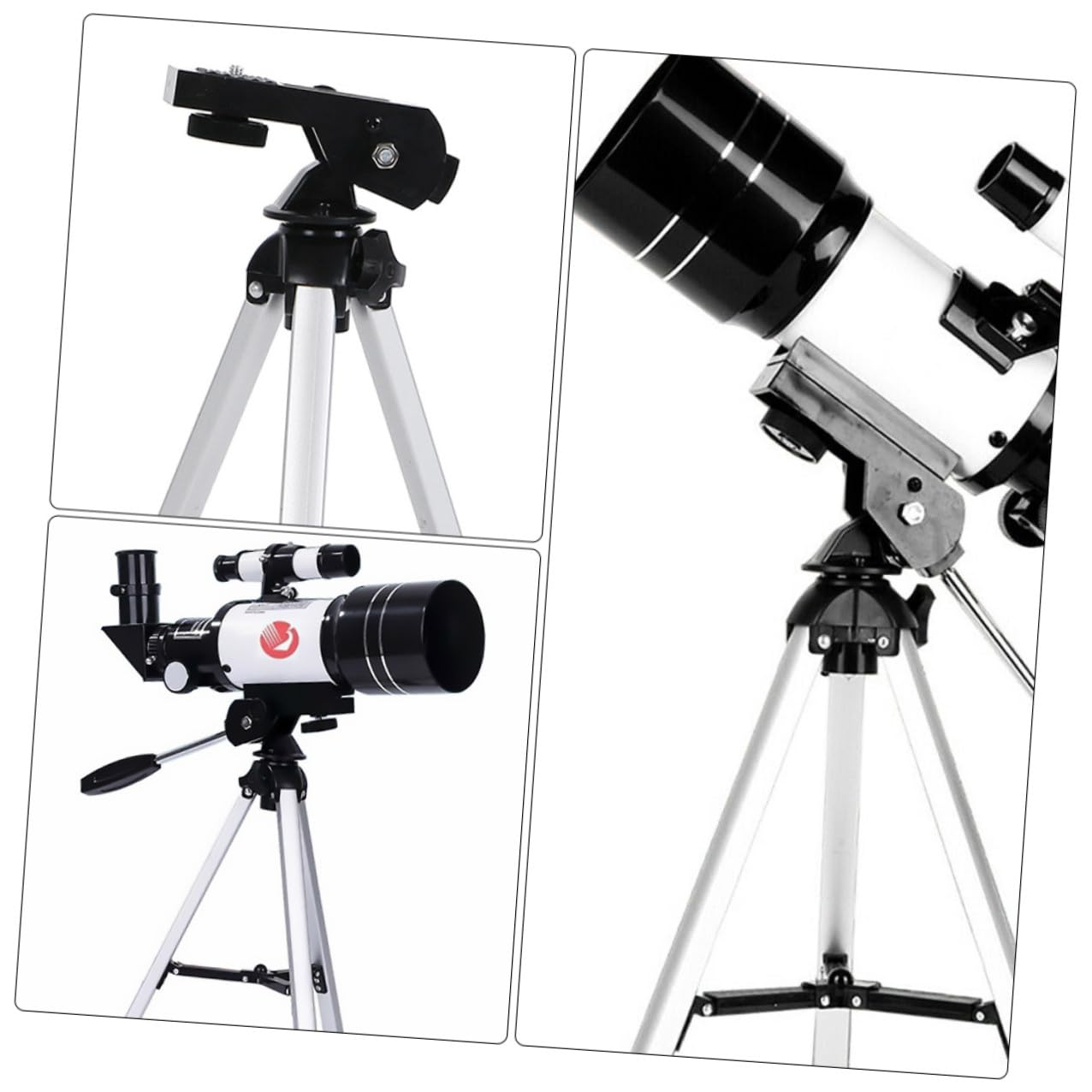 1set Telescopio Astronomico Professionale con Treppiede e Adattatore per Telefono per Osservazione Viaggio e Fotografia Notturna