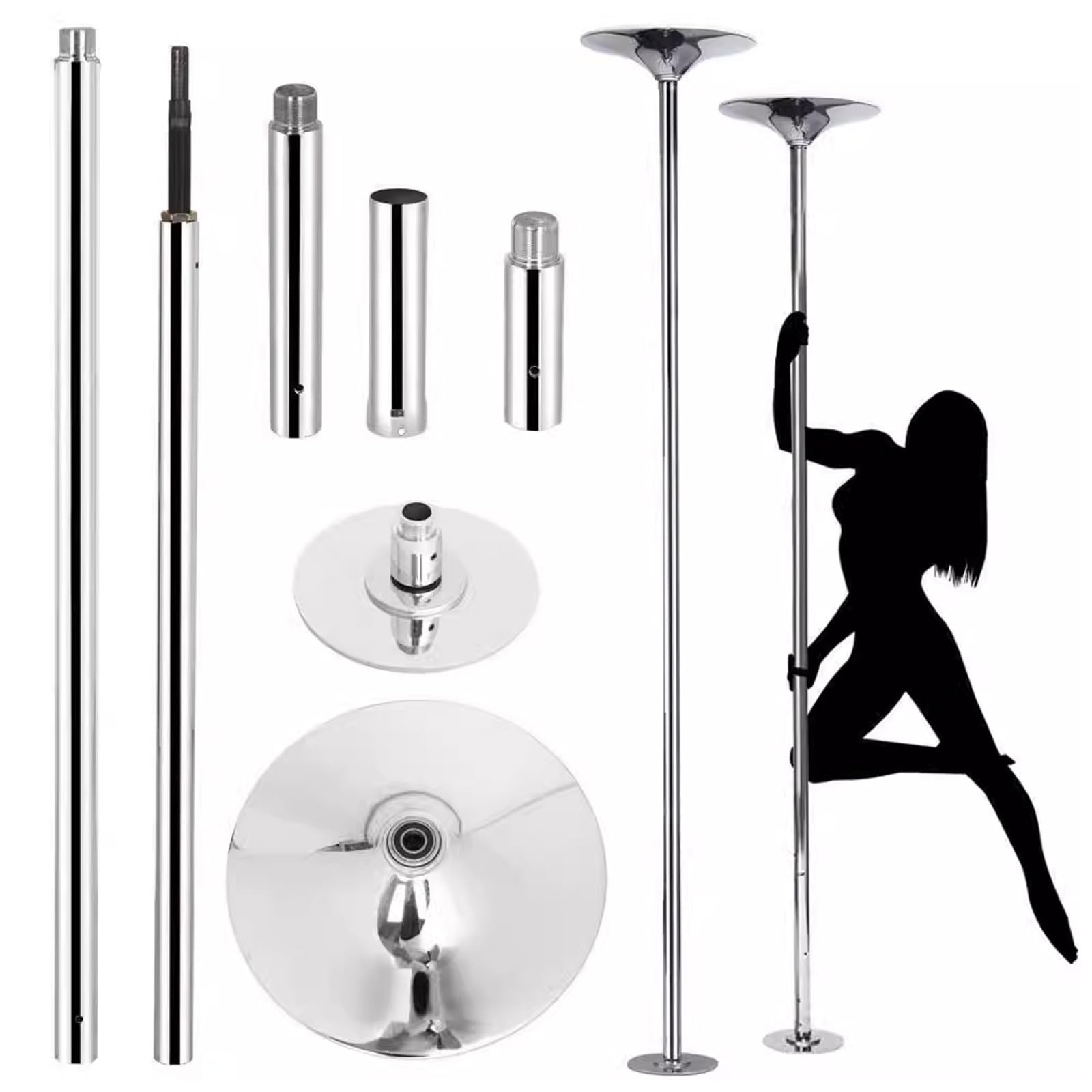 Poteau de rotation et de décapage portable pour votre sport en salle ou club