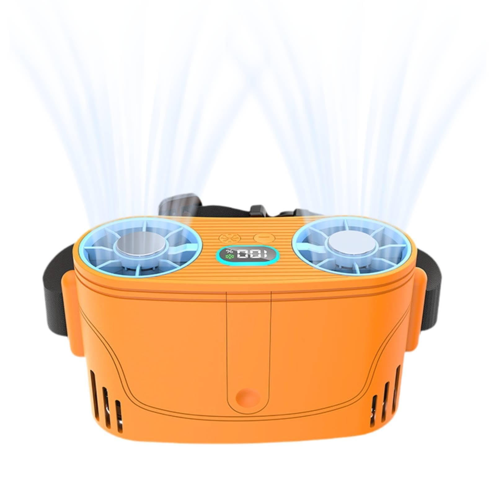 B Baosity Ventilador Alimentado por Semiconductores, con Refrigeración Ajustable, de Mano, Portátil, para Deportes, Acampada Y Senderismo.